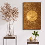 Wallity Lienzo Decorativo Dorado 45 x 70 cm